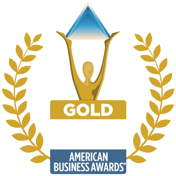 Stevie Award Gold Winner Emblem, American Business Awards