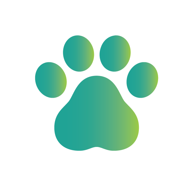 Paw print, pet icon.