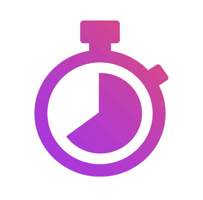 Save Time Gradient Icon