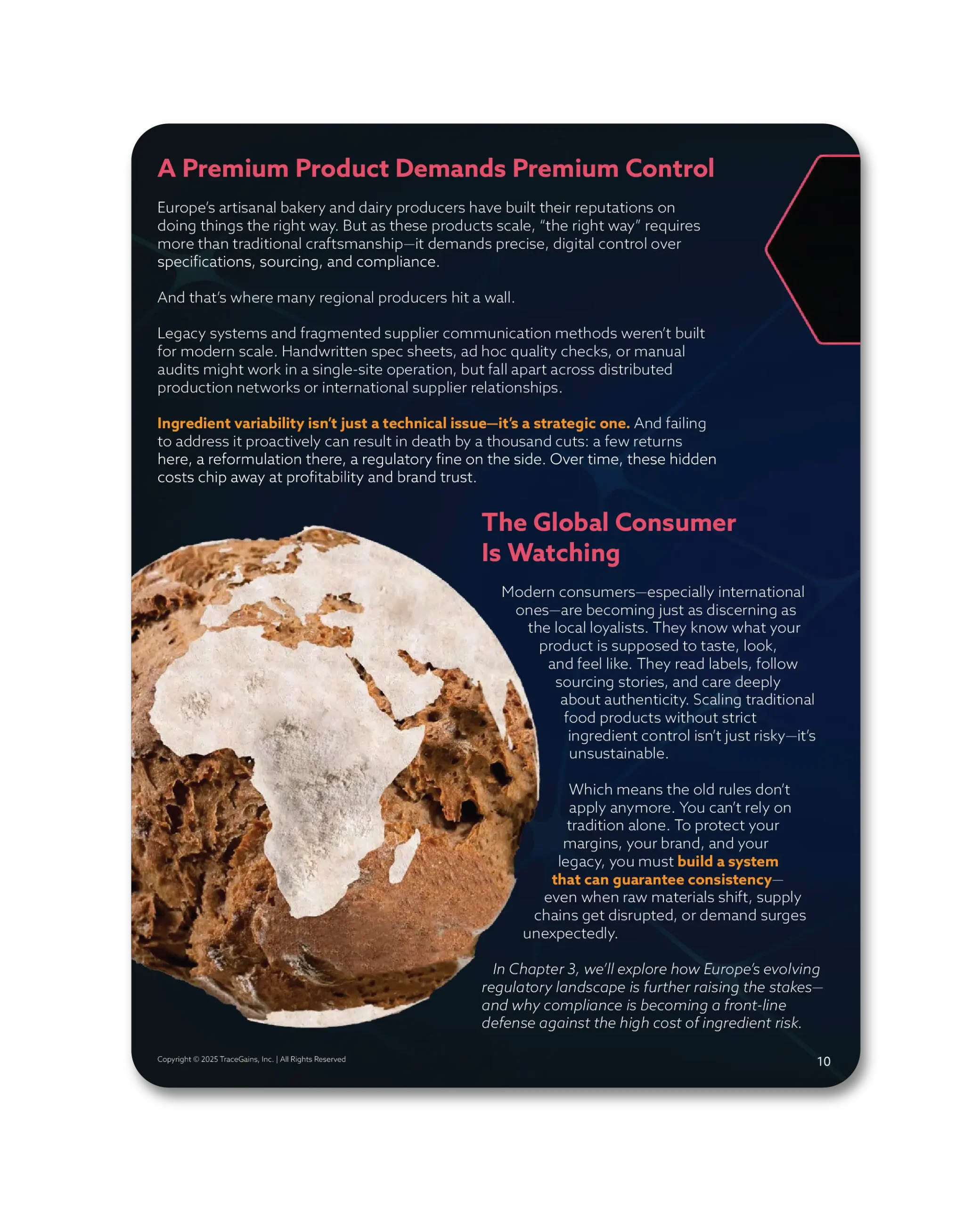 Digital Compliance in European Bakery and Dairy Mockup-05 Mockup of page of Digital Compliance in European Bakery and Dairy ebook on tablet