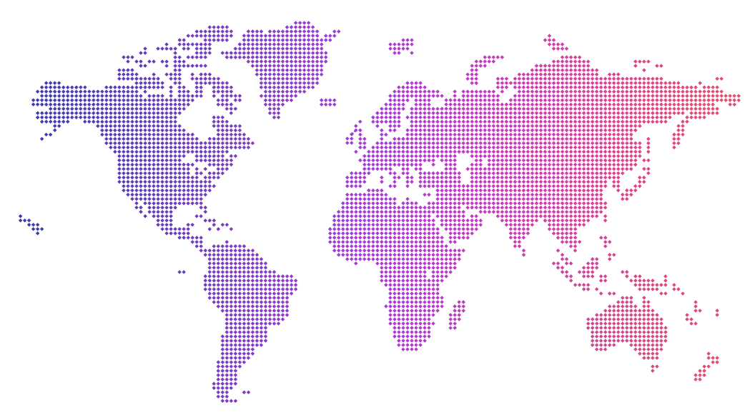 Gradient Digital World Map