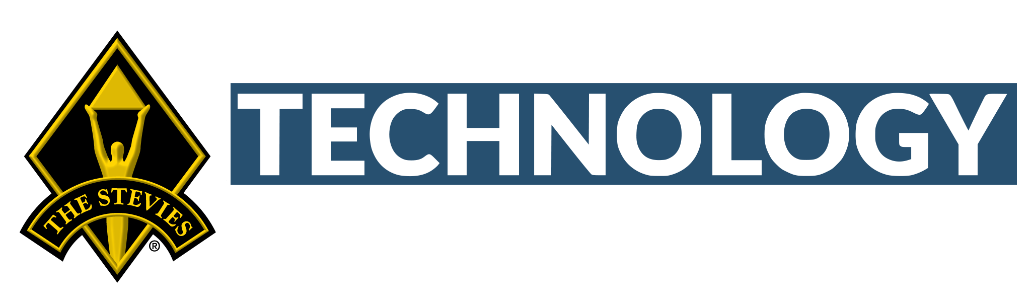 The Stevie Awards for Technology Excellence badge in white for 2025