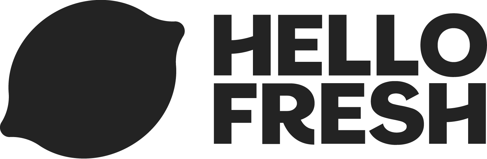 Green background with pre-packaged meal kits from HelloFresh and HelloFresh logo
