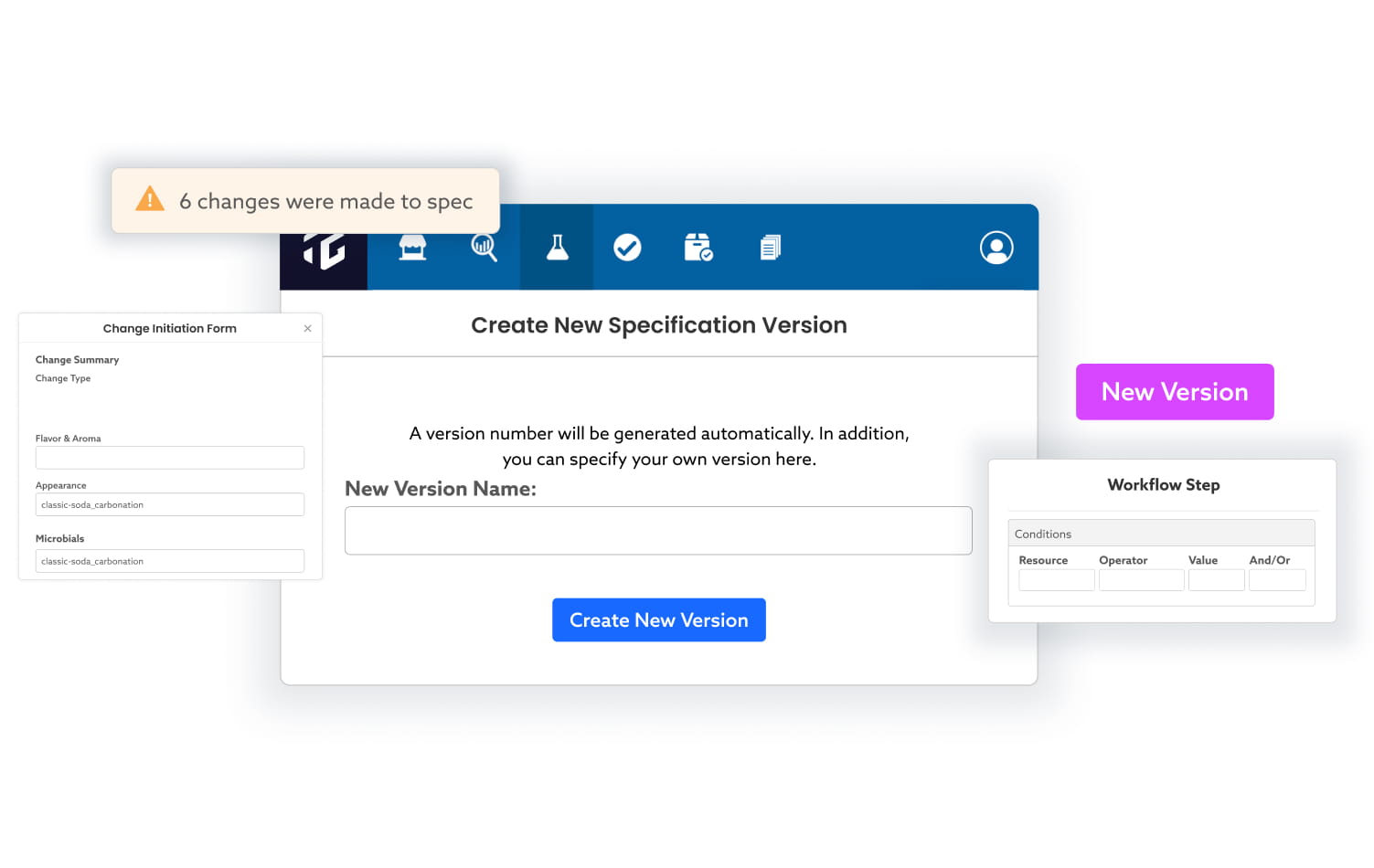 TraceGains Supplier Management automation functions like workflows, email blasts, etc.