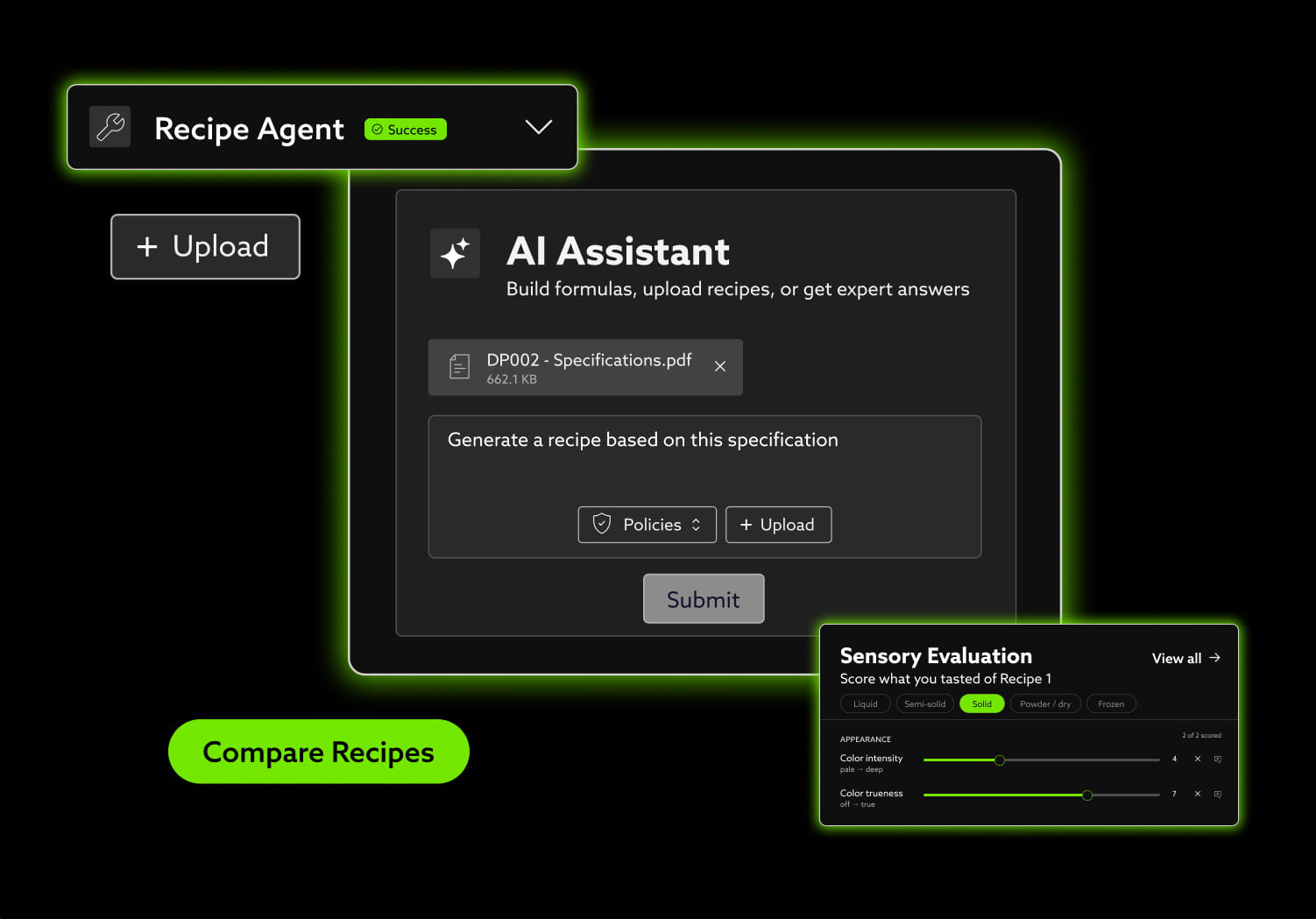 TraceGains Supplier Management solution showing supplier approval statuses and more